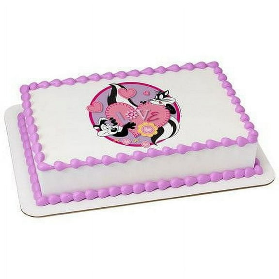 Looney Tunes, Love -1/4 (Quarter Sheet) Edible Photo Image Cake Decoration