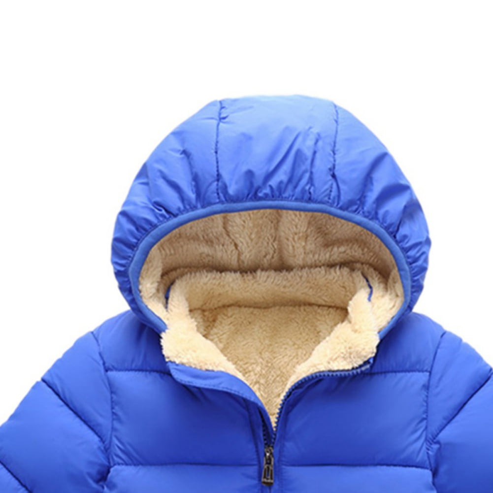 Gyratedream 2-6T Toddler Kids Little Boy Girl Winter Down Coat Fleece Lined Hooded Jacket
