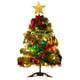 thumbnail image 1 of Árbol de Navidad de 60cm con luz LED y adorno, decoración de mesa, adorno de fiesta de Navidad para ventana de tienda de oficina en casa, 1 of 7