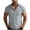 Grey, variant on CAIVO Polo Shirts Men Button Up Short Sleeve Shirts Fashion Casual Business Work With Pocket Lapel Solid Color Classic Fit Golf Tops Stretchy , M