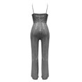 thumbnail image 6 of JFGHDG Sequin Jumpsuits for Women Womens Jumpers Dressy Sparkly Romper Sequin Romper for Women Party Night Rhinestone Jumpsuit Bell Bottom Jumpsuit for Women Party Rompers for Women Gray S, 6 of 6