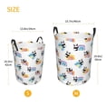 thumbnail image 3 of Lsque Panda And Rainbow Pattern Laundry Hamper Basket, Tall Woven Rope Hamper Basket for Clothes, Lightweight Storage Basket, Collapsible Waterproof-, 3 of 6