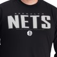 thumbnail image 4 of Men's G-III Sports by Carl Banks Black Brooklyn Nets Adaptive Printed Mesh Effect Long Sleeve T-Shirt, 4 of 5