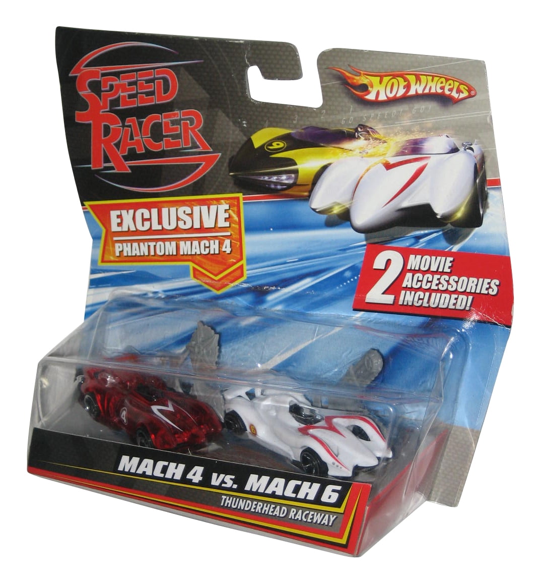 Speed Racer Hot Wheels (2007) Movie Moments Mach 4 Vs. 6 Thunderhead