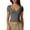 Gray, variant on BLCHUNen Button down Shirt for Women Lightweight V Neck Casual Breathable Summer Sports Active Workout Tops