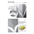 thumbnail image 4 of Cortina De Baño Impermeable Y De Secado Rápido, Color GRIS, 4 of 5