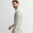 thumbnail image 2 of Men's FLX Luxury Soft Wander 1/4 Zip Up Pullover Color: Cade Khaki Size: L, 2 of 4