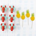 thumbnail image 4 of Palillo de piña decorativo desechable, estéreo, creativo, para fruta, palillo de flamenco, tapón para hornear, fiesta, 50 piezas, 4 of 4