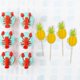 thumbnail image 4 of Palillo de piña decorativo desechable, estéreo, creativo, para fruta, palillo de flamenco, tapón para hornear, fiesta, 50 piezas, 4 of 4