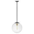 thumbnail image 5 of 1 Light Medium Orb Pendant-Aged Zinc Finish-Clear Glass Color Hinkley Lighting 3744Dz, 5 of 7