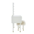 thumbnail image 4 of Linon Ginzel Vanity Set with Stool, White/White, 4 of 19