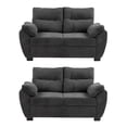 thumbnail image 1 of Sala 2-2 TRINITY Venecia ( 2 piezas Love Seat ) Gris Carbón, 1 of 8