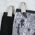 thumbnail image 3 of BNM Cotton 6 Piece Assorted Solid and Marble Towel Set, Black, 3 of 9