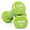 Green, variant on Power Systems 1 lb Deluxe Vinyl Dumbbells Set, Pair of Dumbbell Weight with Non-Slip Grip (Orange)