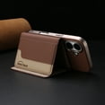 thumbnail image 6 of Allytechgroup Case for Apple iPhone 16, 2-in-1 Detachable Card Holder Magnetic RFID Blocking Wallet Shell [Compatible with MagSafe] Stand PU Leather Cover with Credit Card Slots/Cash Slot, Brown, 6 of 13