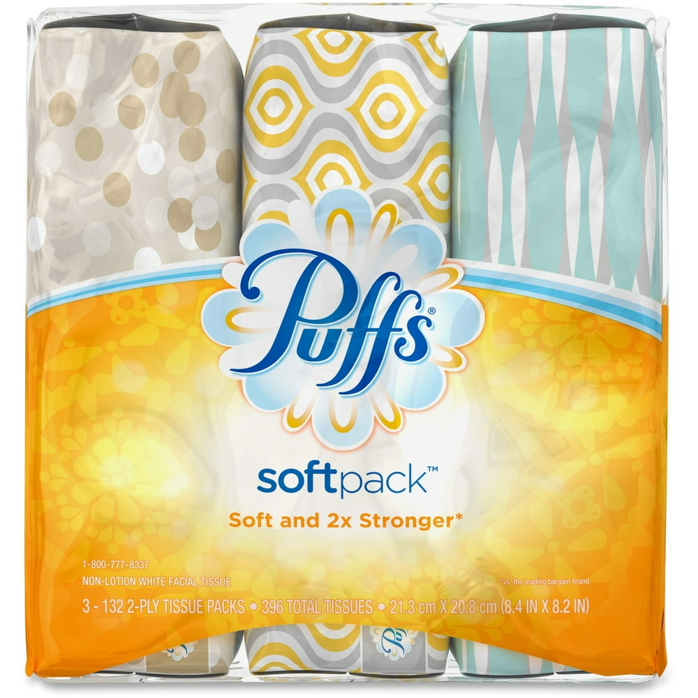 Puffs SoftPack Basic Facial Tissue