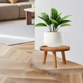 thumbnail image 6 of JingChun Mid Century Modern Plant Stand, Wood Indoor Plant Holder Succulents Plant Pot Raiser Decorative Corner Planter Stand for Small to Medium Plants, 6 of 6