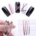 thumbnail image 2 of 4 Rolls Nail Art Tape DIY Glitter Creative Striping Tape Line Nail Art Sticker, 2 of 9