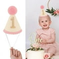 thumbnail image 6 of Fukushima Highchair Banner for 1st Birthday Part，Anniversary Party Decorations Set with Cone Hat and Cake Topper, 6 of 7