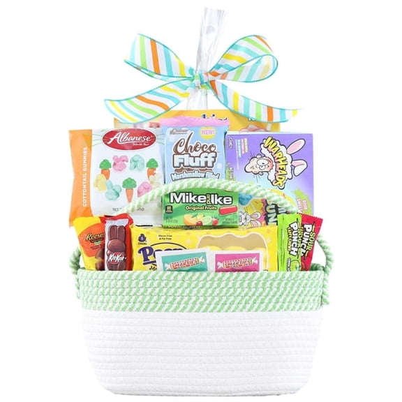 Green Rope Variety Pack Candy, Easter Basket Builder Sweet & Fruity Candy Assortment