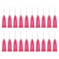 thumbnail image 1 of 25 agujas de dispensación, 52 piezas de 1/2 pulgada, agujas de dispensación de punta roma industrial con bloqueo Luer para rellenar tintas líquidas, adhesivos, aceites, rojo rosa, 1 of 7