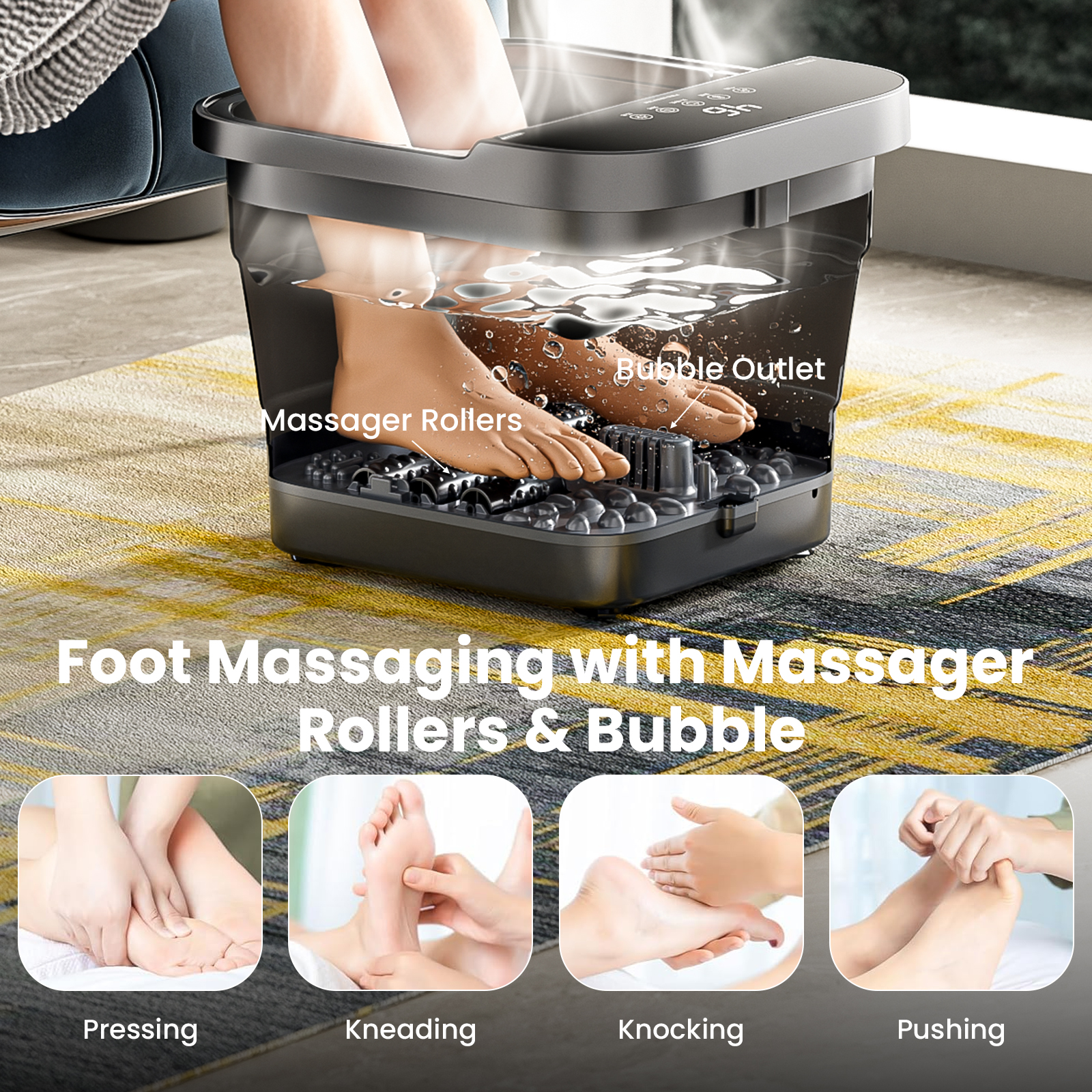 Kailwokk Collapsible Foot Spa with Shiatsu Massage photo 5