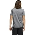 thumbnail image 3 of Adidas Men's Creator SS Athletic Tee T-Shirt Moisture Wick Drop Tail (Gray, L), 3 of 6