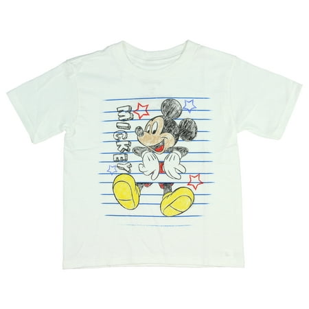 Disney T Shirt Mickey Mouse Color Sketch Cartoon Toddler Tee