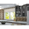 thumbnail image 3 of Saga Historical Brown 1-in. Brick Joint Matte Glass and Marble Mosaic Wall and Floor Tile, 3 of 6