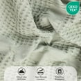 thumbnail image 3 of Superior Mai Geometric Waffle Cotton Blanket, Full/Queen, Sage, 3 of 9