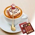 thumbnail image 6 of Vikakiooze 4PCS Stainless Steel Christmas Spoon Gift Set,Xmas Coffee Spoon Dinner Forks Dessert Spoon Stirring Spoon Ice Cream Spoon Creative Tableware Gift,Holiday Party Supply, 6 of 7