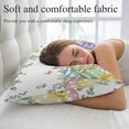 thumbnail image 5 of Spring Easter Pillow Covers Queen, Rabbits Eggs Botanical Floral Leaf Butterfly Soft Brushed Microfiber Breathable Throw Pillow Covers, Pillowcase with Zipper for Couch Sofa Bedroom 20"x30", 5 of 9