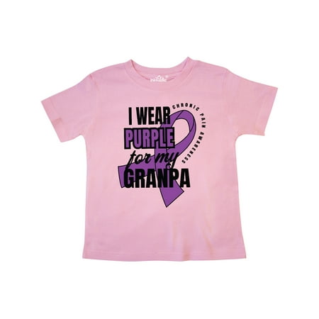 

Inktastic Chronic Pain I Wear Purple For My Granpa Gift Toddler Boy or Toddler Girl T-Shirt