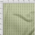 thumbnail image 3 of oneOone Cotton Poplin Light Green Fabric Minimal Retro Watch Quilting Supplies Print Sewing Fabric By The Yard 42 Inch Wide, 3 of 5