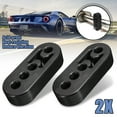 thumbnail image 1 of 2pcs 4 Holes Car Vehicle Universal Exhaust Pipe Mounting Mount Hanger Hanging Bracket 12mm High, 1 of 8