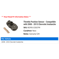 thumbnail image 2 of Throttle Position Sensor - Compatible with 2008 - 2013 Chevy Avalanche 2009 2010 2011 2012, 2 of 2