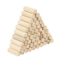 5/16" x 1" Wood Dowel Pins Fluted Wooden Dowels for Furniture Projects, 90 Pack