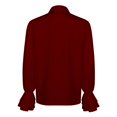 thumbnail image 3 of FYEGRE Men Court Style Long Sleeved Shirt for Halloween Celebrations Gothic Ruffled Shirt for Festivals for Events and Themed Parties Red XXL, 3 of 6