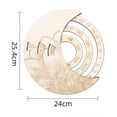 thumbnail image 2 of Calendrier Mural en Bois, Mural, Rotatif, Calendrier Perpétuel, Calendrier Réglable, Calendrier Rond Rotatif pour la Maison, Salon, Bureau, 2 of 6