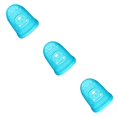 thumbnail image 2 of Tholdsy Protectores de silicona para dedos de guitarra, protección para ukelele, soporte para dedos, multicolor, ahuecado, transparente, azul cielo M 3piezas, 2 of 6