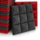 thumbnail image 3 of 12x 30x30cm Paneles De Espuma Para Insonorización Acústica Almohadillas Para Azulejos De Espuma Negra Y Roja Sunnimix Paneles de espuma acústica, 3 of 3