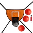 thumbnail image 4 of koolsoo Mini Panier de Basketball pour Trampoline But Jeu Extérieur Support de Basketball Orange avec Trois Ballons, 4 of 9