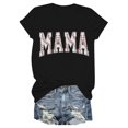 thumbnail image 3 of Graphic Tees for Women T-Shirts Women's Loose Top with Printed Short Sleeve Crewneck T-Shirt for Everyday Comfort Black XL, 3 of 3