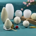 thumbnail image 2 of Techinal 3D Handmade Candle Fragrance Cake Epoxy Silicone Mold, Geometric Ball Candle Making Mold, 2 of 19