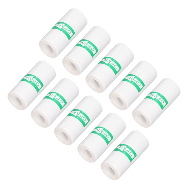Printable Paper Roll, 10 Rolls 57x25mm Thermal Printer Paper Replacement Parts Self Adhesive Compatibility for Label Photo Document