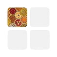 thumbnail image 2 of Disketp Pies Funny Coasters,4 Pcs Leather Coasters With Holder, Perfect Housewarming Hostess Gifts,Protect Furniture From Water Marks Scratch, 2 of 9