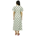 thumbnail image 3 of Bimba Nursing Cotton Kaftan Front Buttons Maternity Night Wear Caftan, 3 of 8