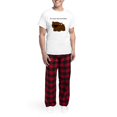 thumbnail image 5 of CafePress - Wombat Men's Light Pajamas - Men's Light Loose Fit Cotton Pajama Set, 5 of 7
