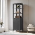 thumbnail image 2 of Vanity Art 21" Freestanding Linen Cabinet with Soft Close Door and Drawer, 2 of 5