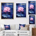 thumbnail image 4 of Designart "Fantastical Lotus Magic On Lily Pads I" Lotus Floater Framed Canvas Prints, 4 of 5